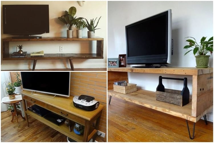 rack rústico na decoração