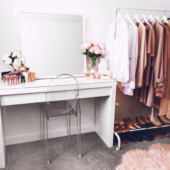 cadeira transparente para penteadeira 23