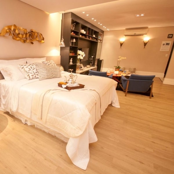 carpete de madeira para quarto de casal