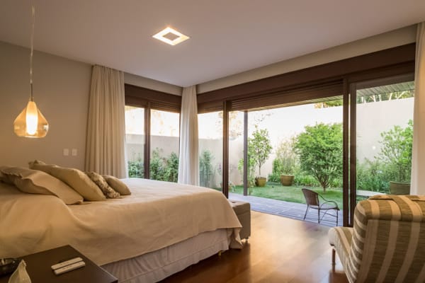 carpete de madeira para quarto sofisticado