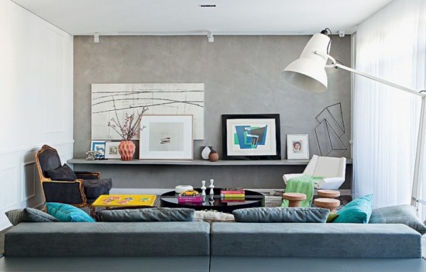 cimento queimado para sala