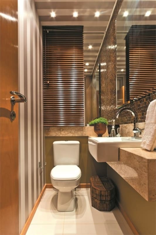 espelho grande para lavabo moderno