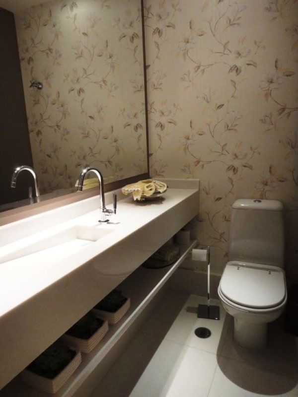 espelho quadrado para lavabo moderno