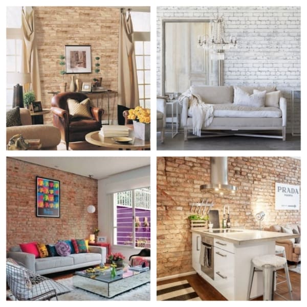 papel de parede de tijolos