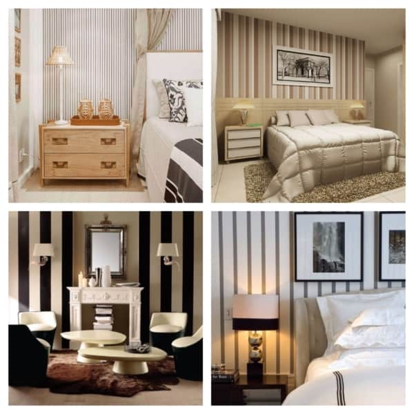 papel de parede listrado