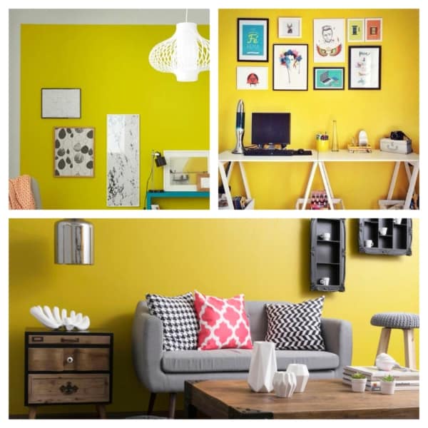 pintura de parede amarela