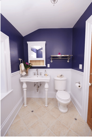 pintura de parede de banheiro