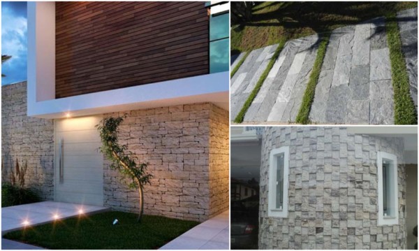 Áreas externas com pedra miracema