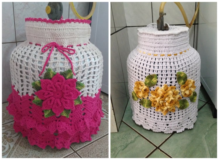 Montagem de diferentes capas com flores