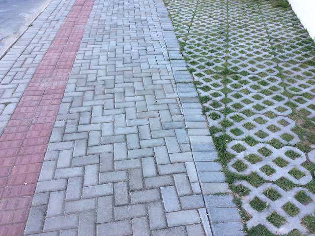 calçada com Concregrama