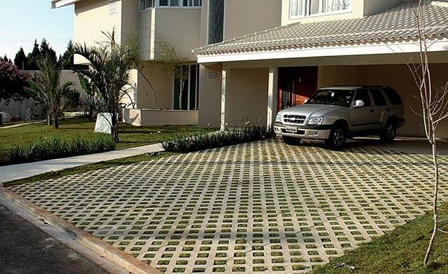 garagem com Concregrama