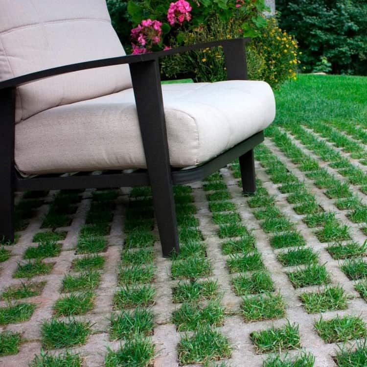 jardim com Concregrama