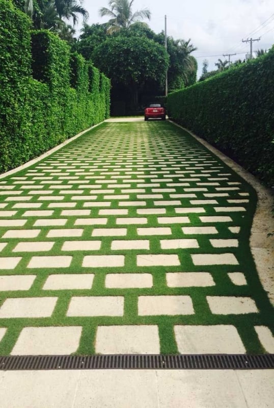 linda entrada com Concregrama