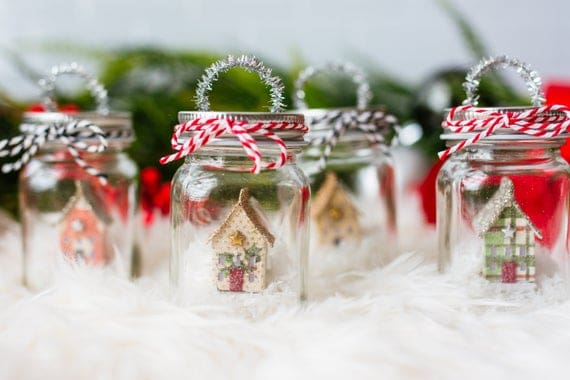 Enfeite de Natal artesanal feito com pote de vidro31 1