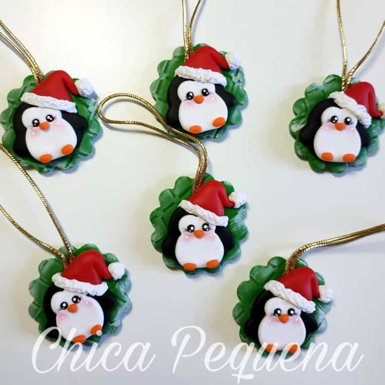 Enfeite para árvore de Natal em biscuit42