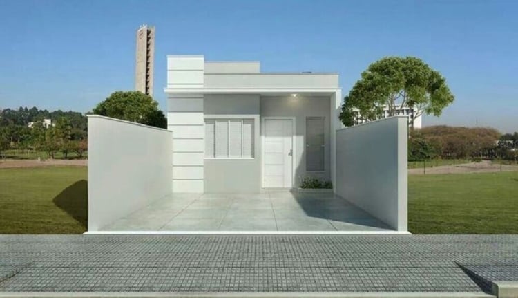Fachada minimalista