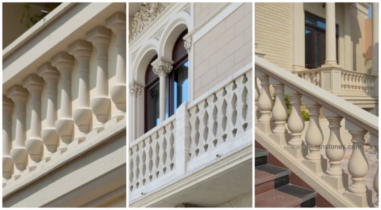 Construções com balaústres