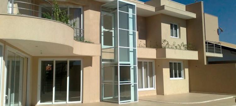 Elevador residencial externo elegante