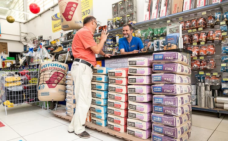 Negociar em loja de material de construção