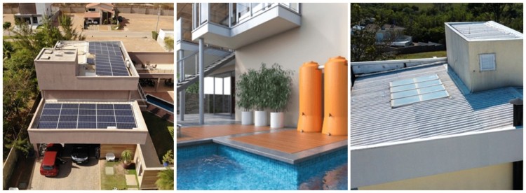 construções de casas modernas e sustentáveis