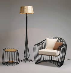 Decoração retrô com móveis de ferro