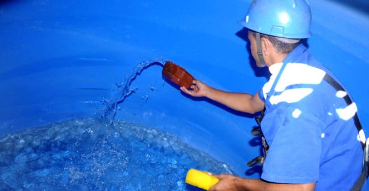 Limpeza da caixa dágua