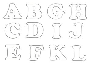 12 moldes de letras em EVA para imprimir – Moldes lindos e gratuitos!