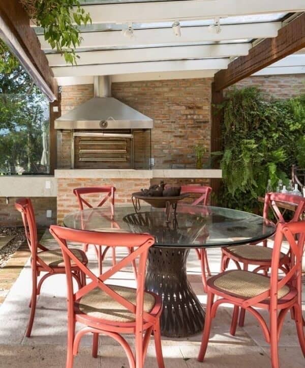 churrasqueira com vidro