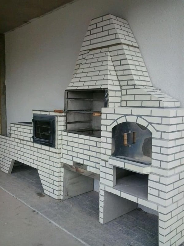 conjunto completo Forno de pizza pre moldado