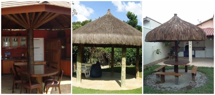 ideias para quiosque rústico pequeno