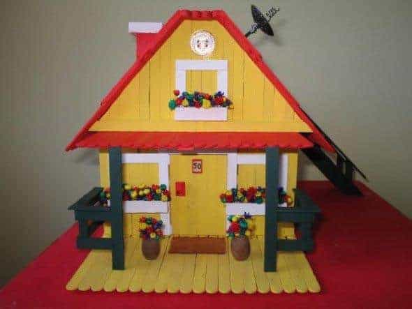 casinha com palitos