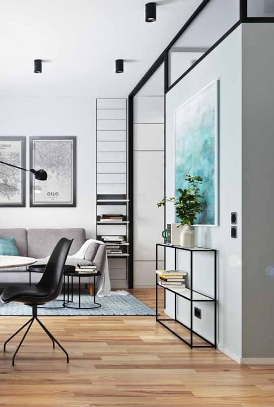 decoração moderna com gesso