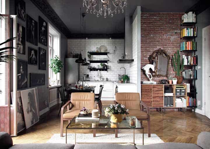 drywall no ambiente rustico