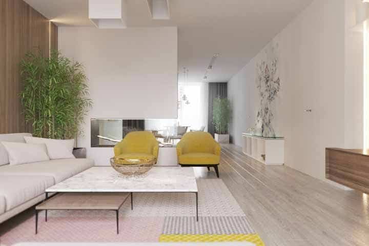 linda sala com drywall