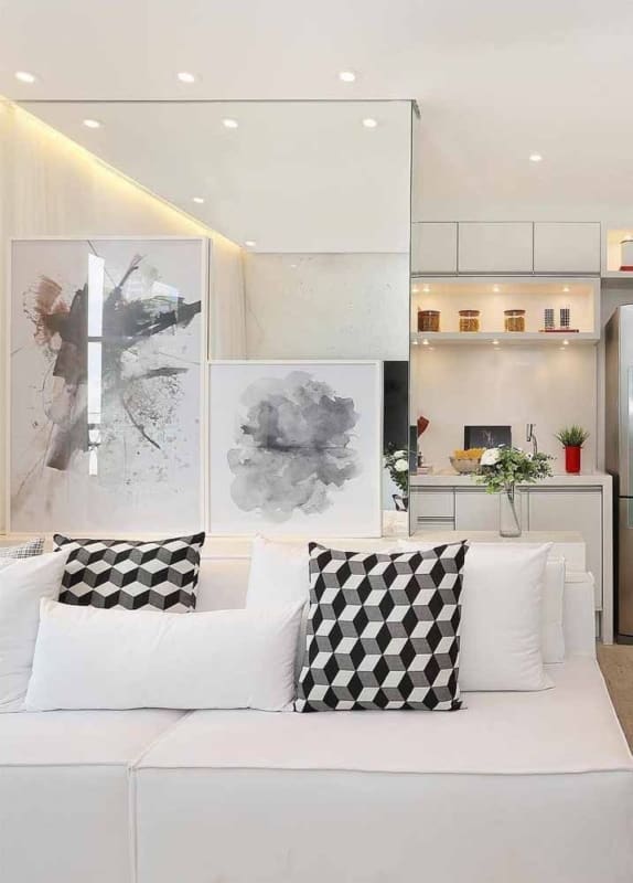 sala pequena com drywall