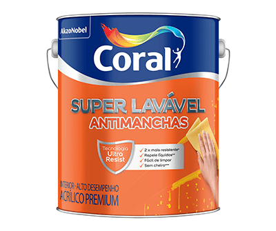 tinta super lavável