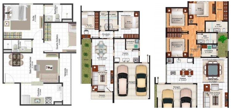 modelos e inspirações de plantas
