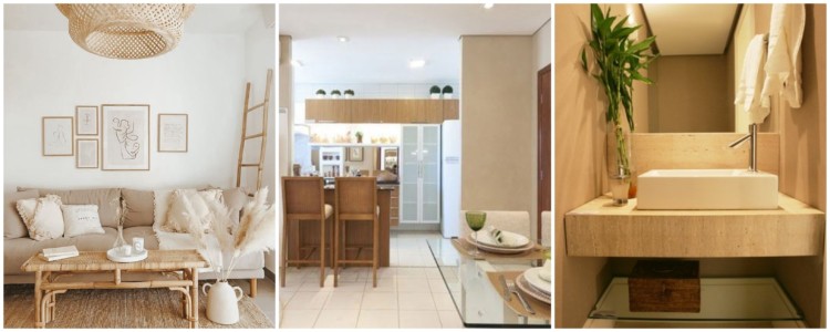 Cor bege na decoração