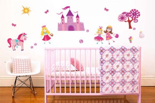 adesivo para quarto de bebe princesa