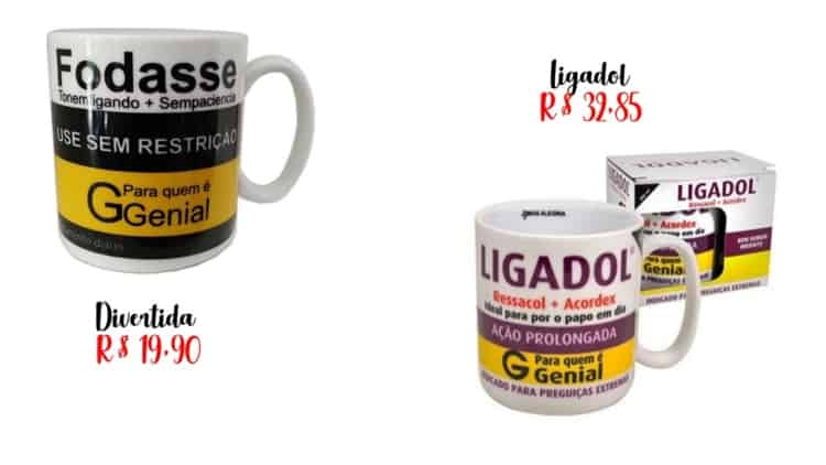 preços de canecas divertidas