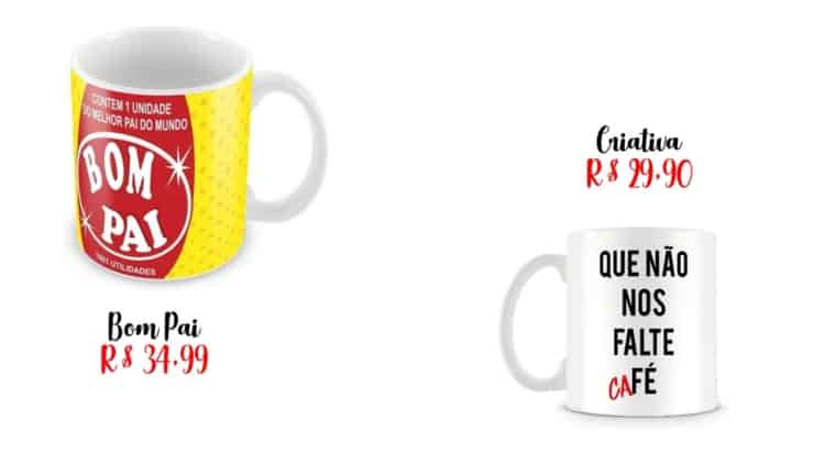 onde comprar e preços de canecas divertidas
